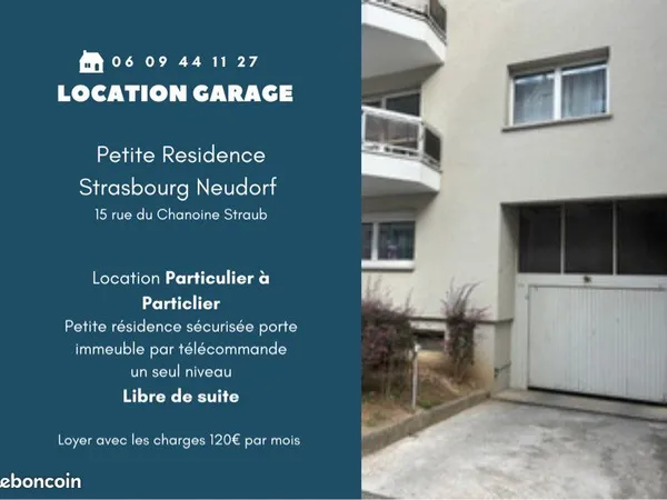 Garage petite résidence Neudorf