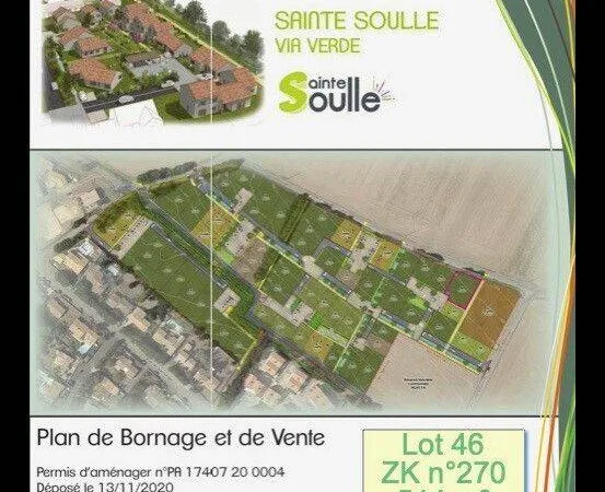 Terrain constructible 514 m²