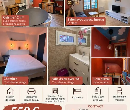 Maison de village T2/3