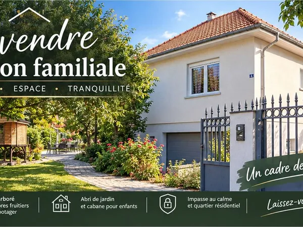 Maison familiale 130 m² - Terrain 800 m² - 4 chambres - Saint-Louis