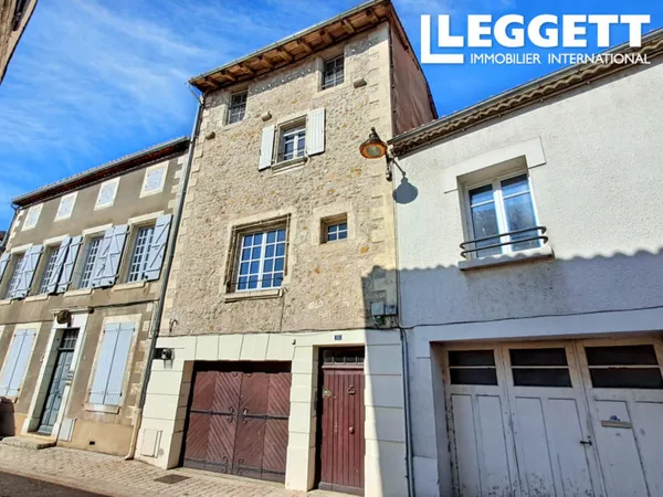 Superbe maison de ville de 3 chambres, éléments en pierre d'origine sur 3 étages, avec appartement i