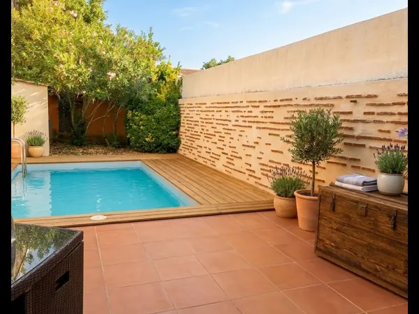 Maison de ville avec piscine