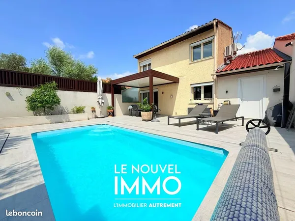 Marignane - Maison familiale rénovée avec piscine, pergola bioclimatique et jardin intimiste