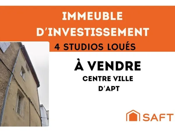 Immeuble de rapport à forte rentabilité - Centre-ville d'Apt (84400)