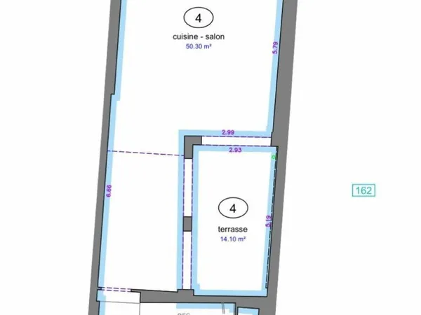 Appartement 117 m2 entièrement rénové