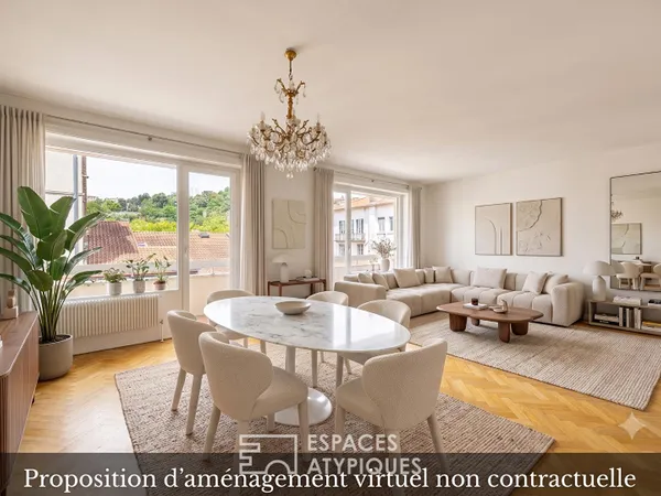 Très bel appartement de standing avec balcons au coeur du quartier d'Ainay