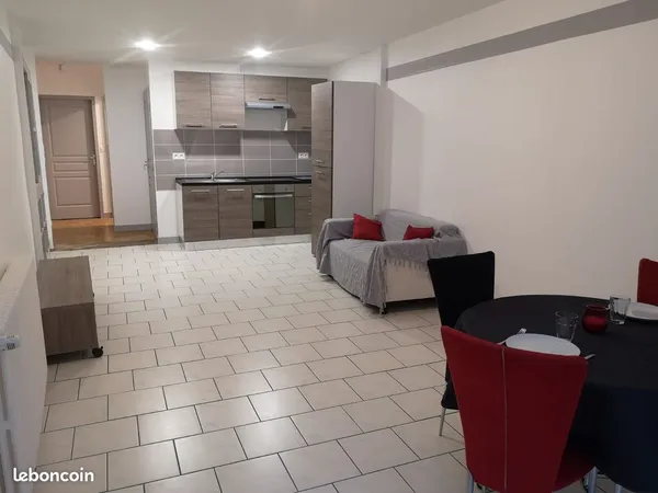 T2 de 51m2 meublé avec terrasse à 4 min à pied du centre