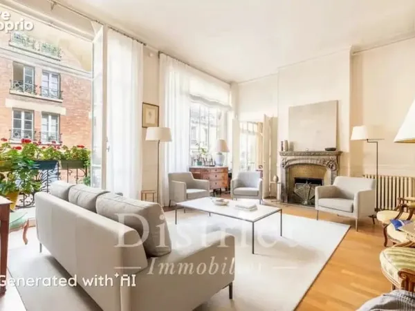 Champ de Mars. Immeuble classé. Appartement 3 pièces de 80m²