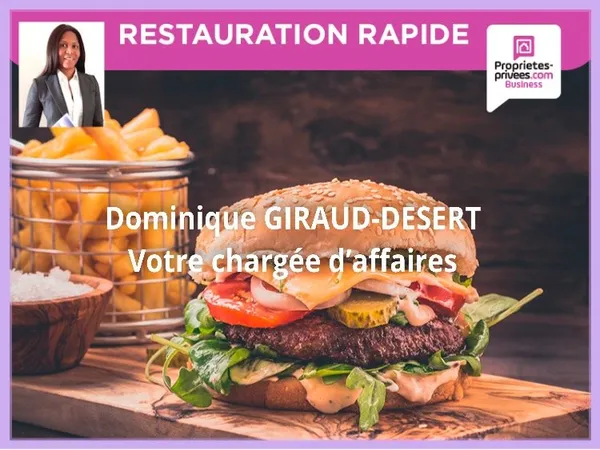 92800 PUTEAUX - EXCLUSIF - RESTAURATION RAPIDE AVEC TERRASSE - EMPLACEMENT N° 1