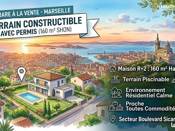 Terrain 284 m² Marseille