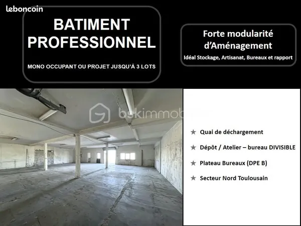Bâtiment 938 m²