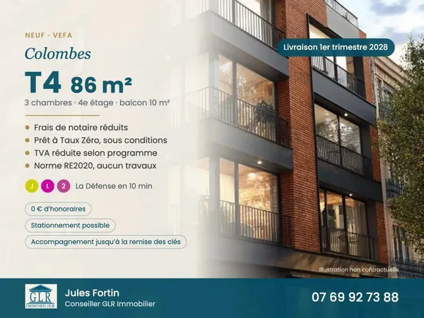 Appartement 4 pièces 86 m²