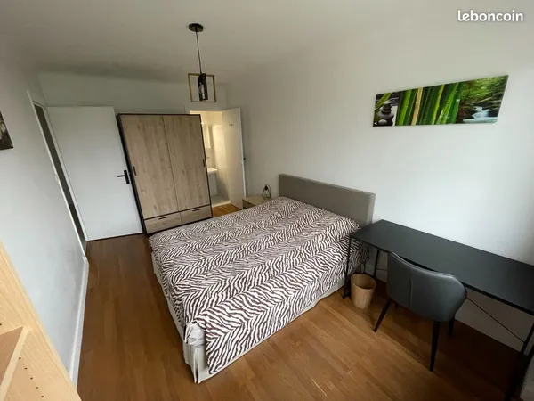 Chambre 14,5 m² spacieuse et lumineuse - Colocation rénovée 103 m² - Croix-Rousse
