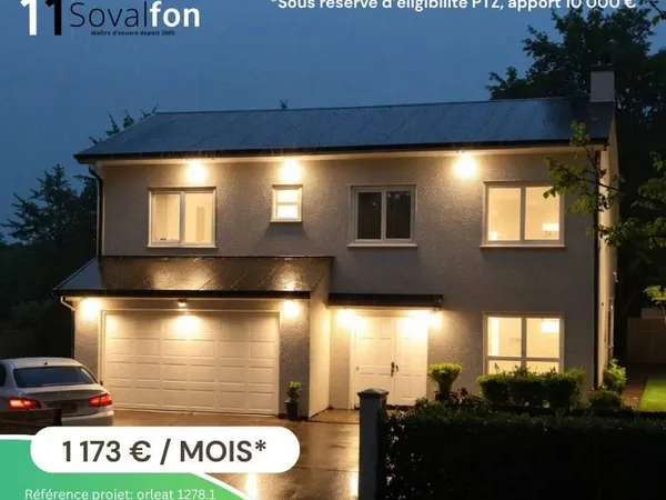 Villa 116m2 habitable avec garage double