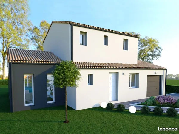 Maison 3 chambres sur un terrain de 504 m² à FONTENAY-LE-COMTE