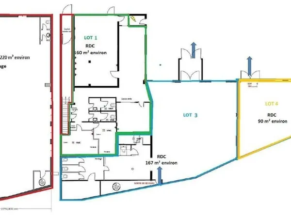 Immeuble 637 m²