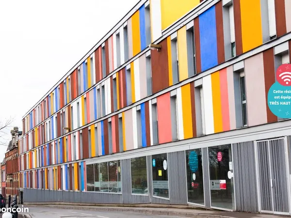 Studio géré en résidence étudiante