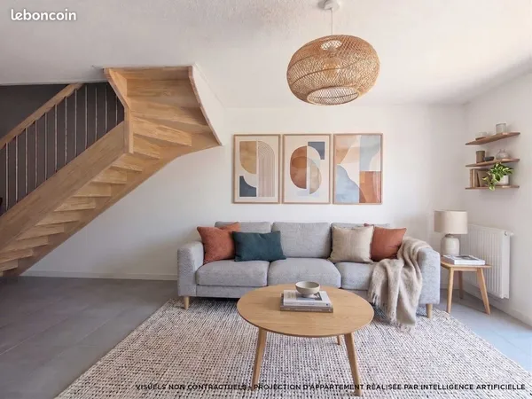 Duplex 3 pièces 60 m²