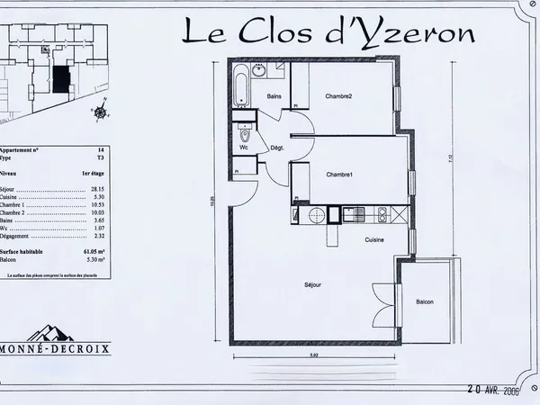 Appartement de 61m2 à louer sur Oullins