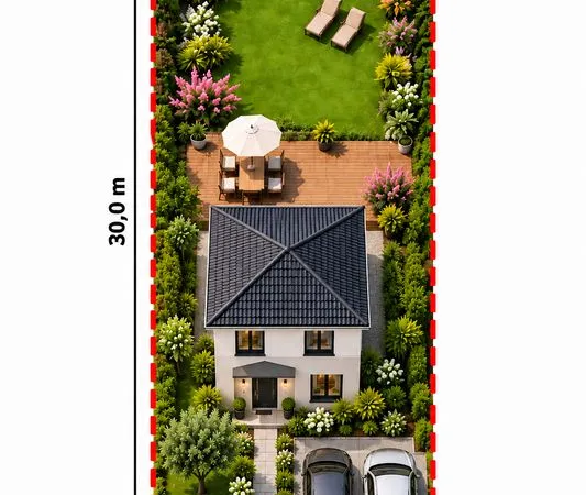 Terrain constructible 414 m² - Hors lotissement - Proche centre