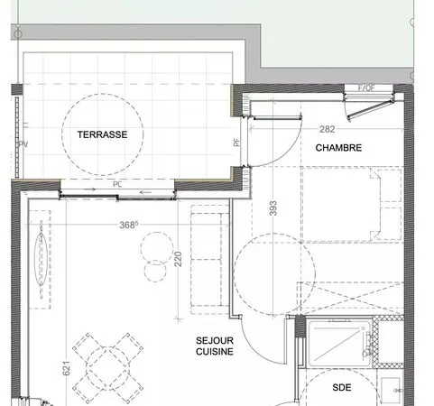 Appartement 2 pièces 45 m²