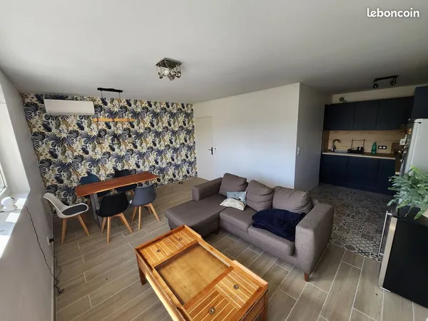 Appartement meublé tout équipé - lyon vaise - balcon + box + parking