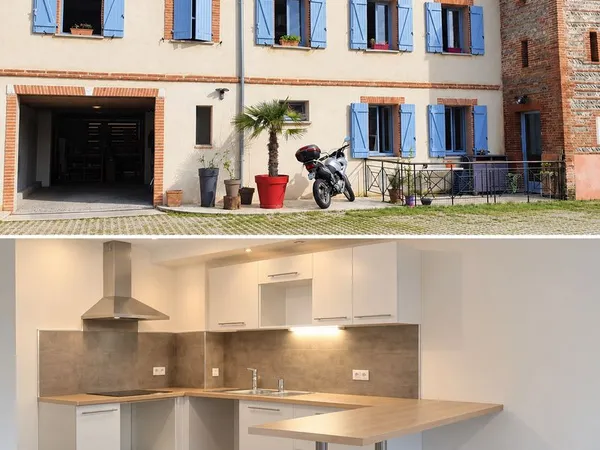 Beau T3 duplex moderne et atypique, refait à neuf