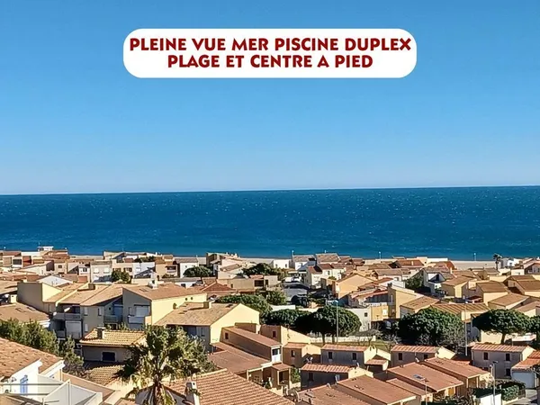 LES TERRASSES DU SOLEIL DUPLEX PLEINE VUE MER PISCINE PLAGE