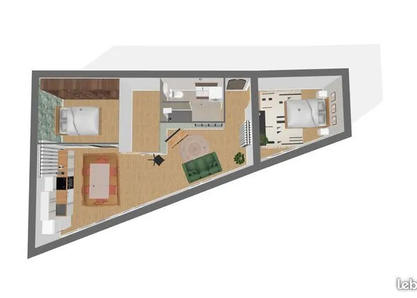 Appartement T3 Meublé (1er Étage) - Entièrement Rénové & Meublé - Centre-Ville Niort (DPE projeté B)