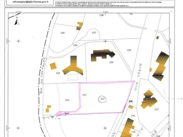 2160 m2 à bâtir entre Arles sur Tech et Amélie les Bains