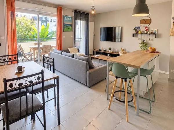 Bayonne - T2 47 m² - Balcon 8,5 m² - Parking sousol - Résidence 2015