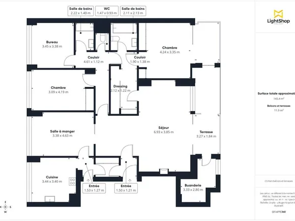 Vends appartement Marseille 8e