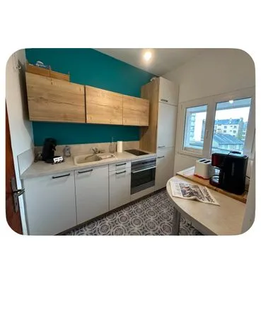 Appartement grand T2 meublé à louer Rennes Gare/TNB
