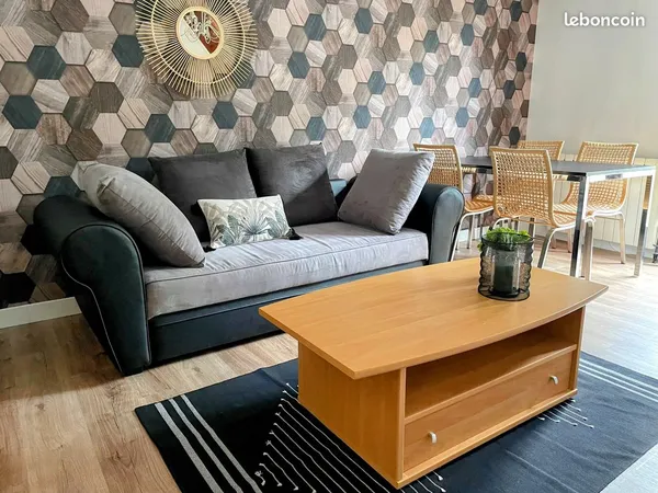 Charmante maison de 2 chambres avec terrain de 289 m²