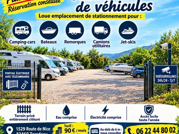 Parking camping-car