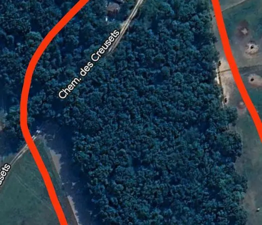 Terrain boisé