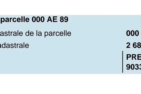 Parcelle Verger 26 ares 87 m2