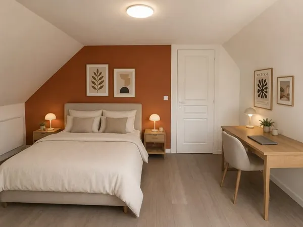 Chambre meublée de 17 m2 en colocation Tout inclus