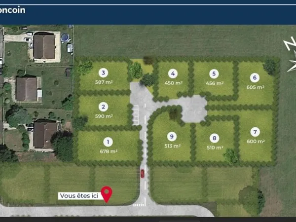Terrain 479 m² Denguin