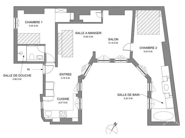 Appartement 4 pièces 69 m²