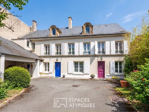 La maison historique en plein centre ville avec grand jardin sans vis-à-vis