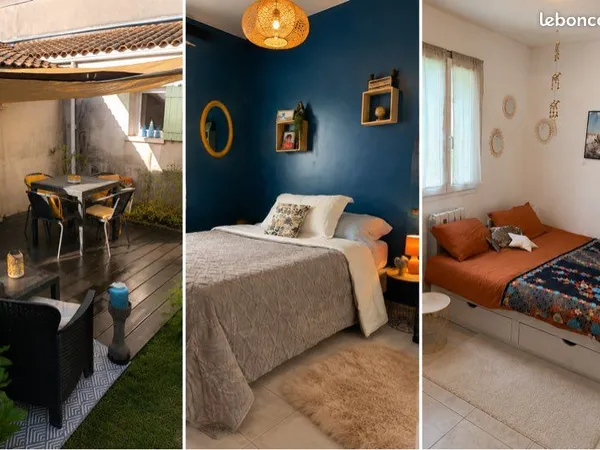 “À 7 minutes de La Rochelle, 10 de l'Île de Ré. Maison 80 m2 avec jardin et terrasse. Tout confort. 