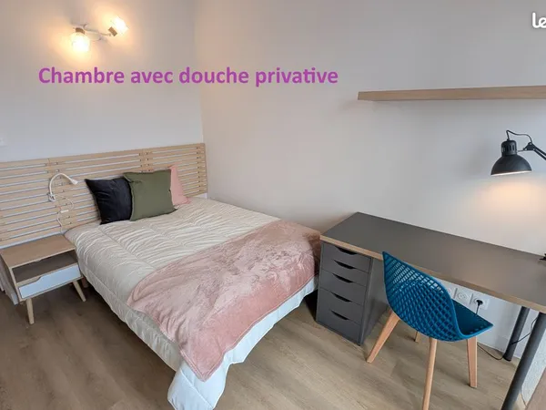 Chambre dans coloc fille avec sdb privative