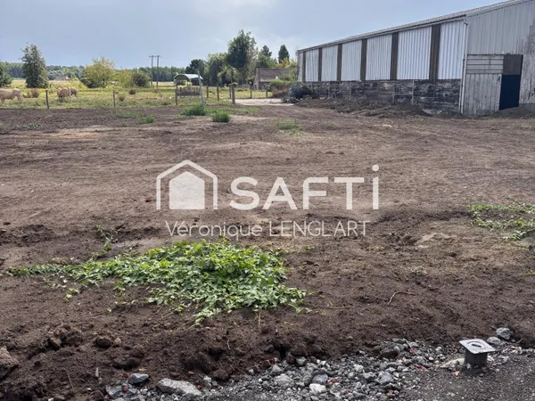 Beau terrain vue campagne, constructible et viabilisé