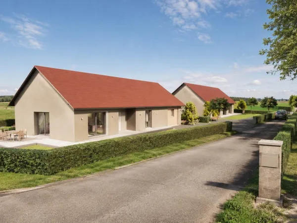 Maison neuve de plain pied, 3 chambres et un garage