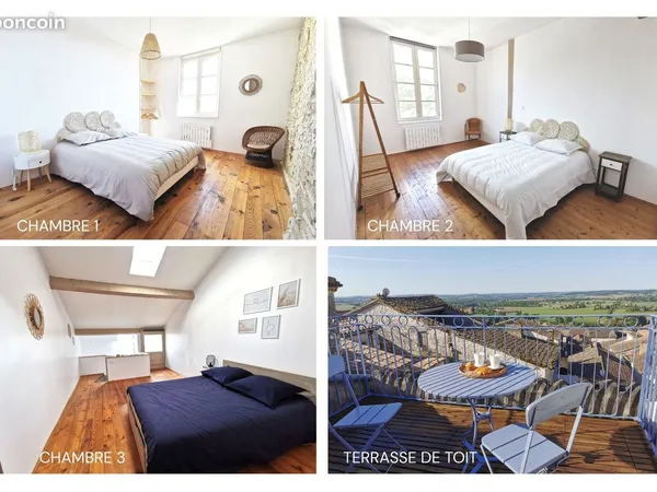 Maison de ville sur la place du village - 113m² - meublée - Disponible Octobre 2026