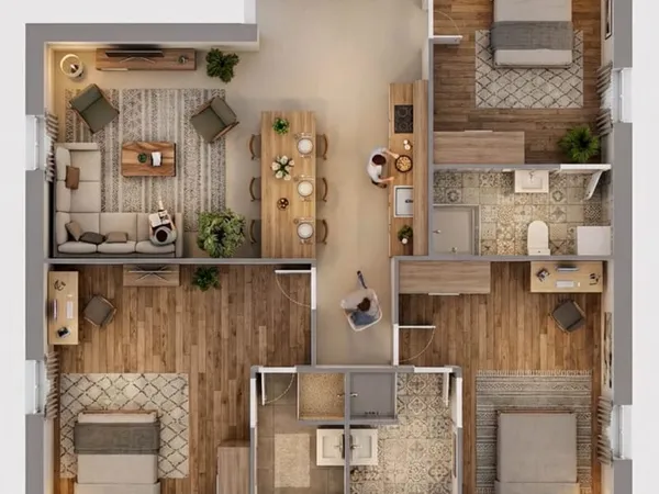 Appartement Orleans 4 pièces 98.87 m2 à aménager