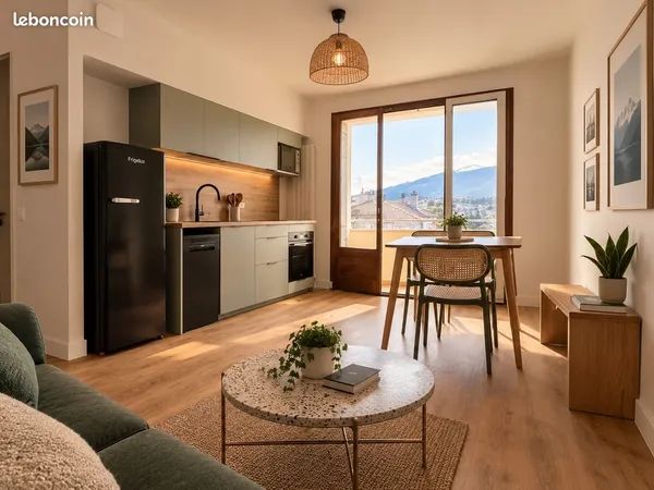 T3 rénové - Colocation 2 chambres - Secteur Courier - Vue montagnes