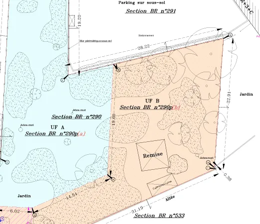 Terrain constructible 613 m²