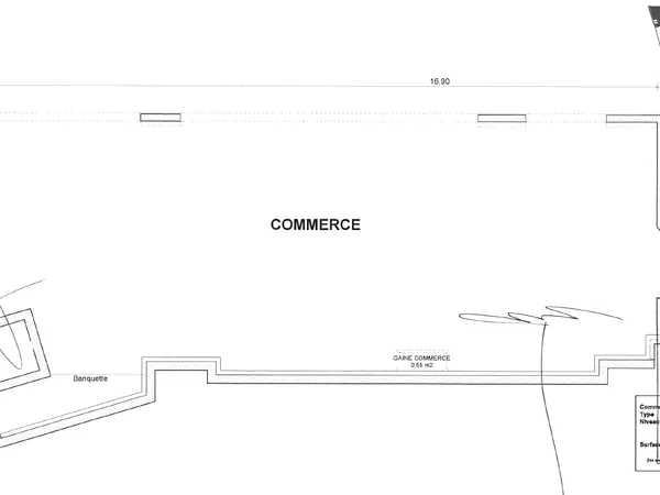 Vends local commercial 86m²